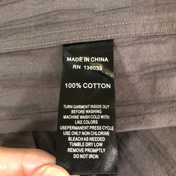 Oxford Lads Textured Grey Long Sleeve Shirt S - Picture 6 of 7